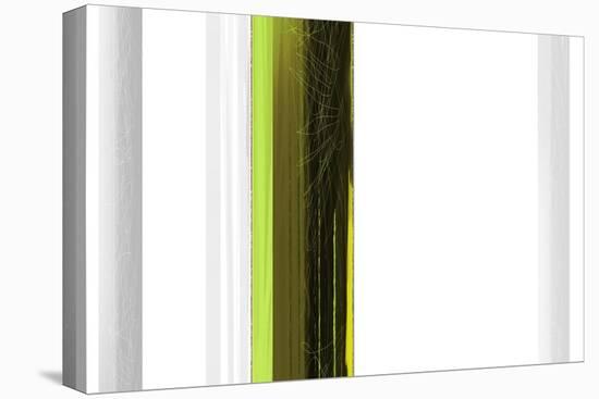 Abstract Green on White-NaxArt-Stretched Canvas