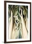 Abstract Green Trees Landscape-Lea Faucher-Framed Art Print