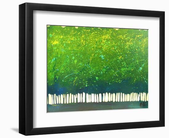 Abstract Green Trees-Patty Baker-Framed Art Print