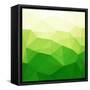 Abstract Green Triangle Background-epic44-Framed Stretched Canvas