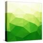 Abstract Green Triangle Background-epic44-Stretched Canvas