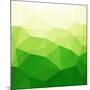 Abstract Green Triangle Background-epic44-Mounted Art Print