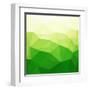 Abstract Green Triangle Background-epic44-Framed Art Print