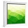 Abstract Green Triangle Background-epic44-Framed Art Print