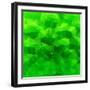 Abstract Green Triangle Background-epic44-Framed Art Print