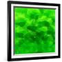 Abstract Green Triangle Background-epic44-Framed Art Print