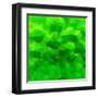 Abstract Green Triangle Background-epic44-Framed Art Print