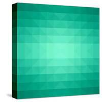 Abstract Green Triangle Background-epic44-Stretched Canvas