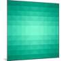 Abstract Green Triangle Background-epic44-Mounted Art Print