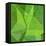 Abstract Green Triangle Background-epic44-Framed Stretched Canvas