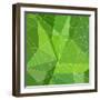 Abstract Green Triangle Background-epic44-Framed Art Print