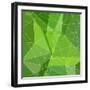 Abstract Green Triangle Background-epic44-Framed Art Print