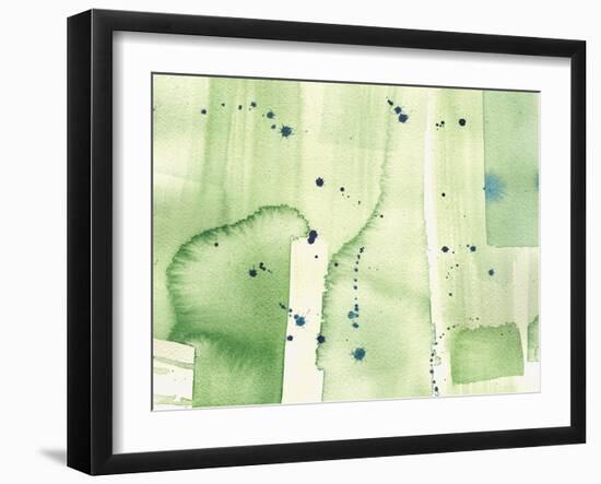 Abstract Green Watercolor-Summer Tali Hilty-Framed Giclee Print