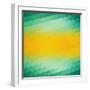 Abstract Green Yellow Triangle Background-epic44-Framed Premium Giclee Print