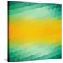 Abstract Green Yellow Triangle Background-epic44-Stretched Canvas