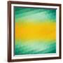 Abstract Green Yellow Triangle Background-epic44-Framed Art Print