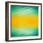 Abstract Green Yellow Triangle Background-epic44-Framed Art Print