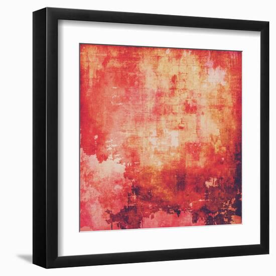 Abstract Grunge Background of Old Texture-iulias-Framed Art Print