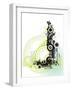 Abstract Grunge & Tech Background Series-gudron-Framed Art Print