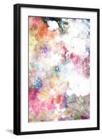 Abstract Grunge Texture With Watercolor Paint Splatter-run4it-Framed Art Print