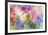 Abstract Grunge Texture With Watercolor Paint Splatter-run4it-Framed Premium Giclee Print