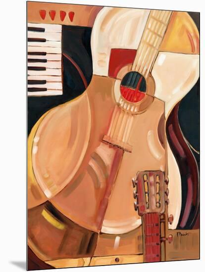Abstract Guitar-Paul Brent-Mounted Art Print