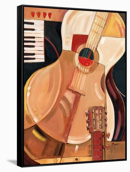 Abstract Guitar-Paul Brent-Framed Stretched Canvas