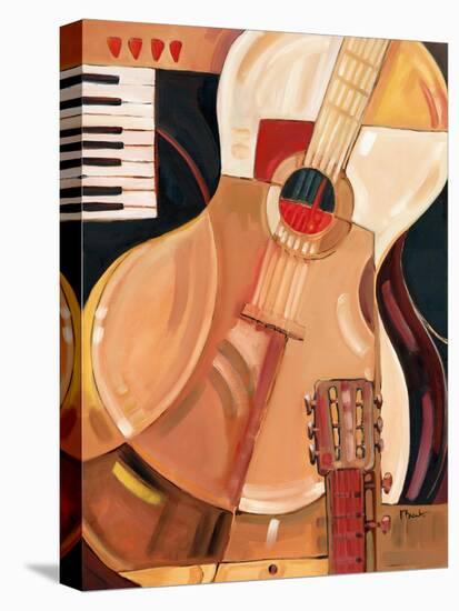Abstract Guitar-Paul Brent-Stretched Canvas