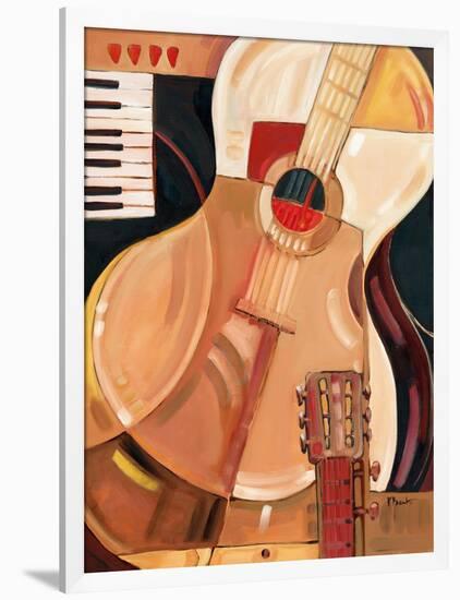 Abstract Guitar-Paul Brent-Framed Art Print