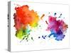 Abstract Hand Drawn Watercolor Background,Vector Illustration-KaterinaS-Stretched Canvas