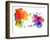 Abstract Hand Drawn Watercolor Background,Vector Illustration-KaterinaS-Framed Art Print