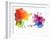 Abstract Hand Drawn Watercolor Background,Vector Illustration-KaterinaS-Framed Art Print