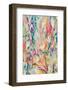 Abstract Hand Painted Art Background on Canvas-Raka Athar Fadillah-Framed Photographic Print