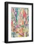 Abstract Hand Painted Art Background on Canvas-Raka Athar Fadillah-Framed Photographic Print