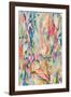 Abstract Hand Painted Art Background on Canvas-Raka Athar Fadillah-Framed Photographic Print