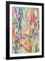 Abstract Hand Painted Art Background on Canvas-Raka Athar Fadillah-Framed Photographic Print