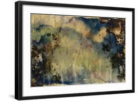 Abstract Hand Painted Watercolor Background on Grunge Paper Texture-run4it-Framed Art Print