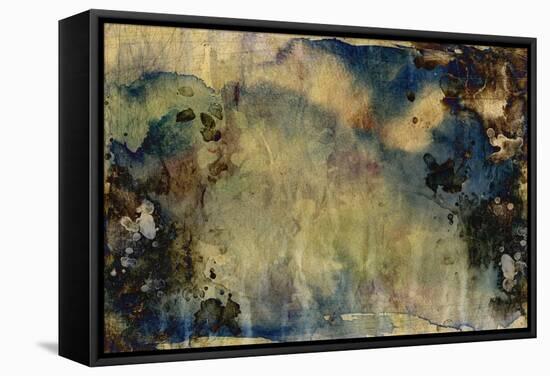 Abstract Hand Painted Watercolor Background on Grunge Paper Texture-run4it-Framed Stretched Canvas