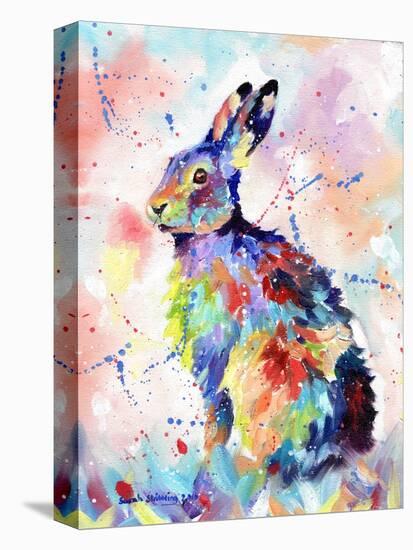 Abstract Hare-Sarah Stribbling-Stretched Canvas