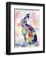 Abstract Hare-Sarah Stribbling-Framed Art Print