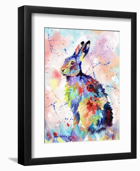 Abstract Hare-Sarah Stribbling-Framed Art Print