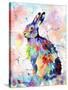 Abstract Hare-Sarah Stribbling-Stretched Canvas