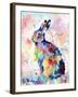 Abstract Hare-Sarah Stribbling-Framed Art Print