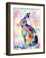 Abstract Hare-Sarah Stribbling-Framed Art Print