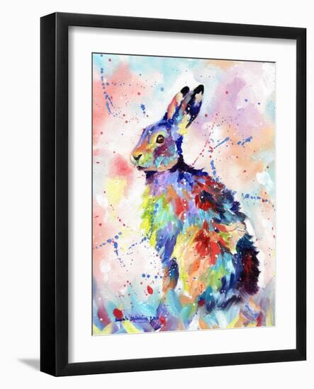 Abstract Hare-Sarah Stribbling-Framed Art Print