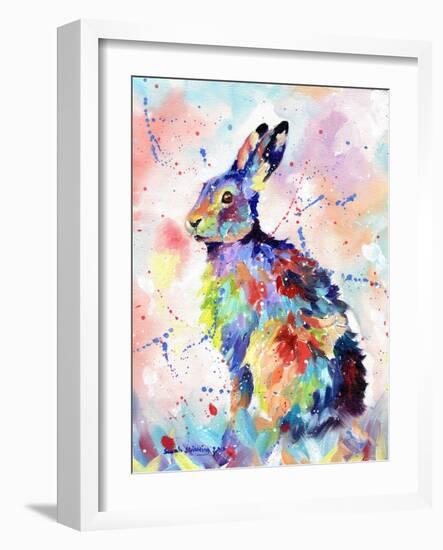 Abstract Hare-Sarah Stribbling-Framed Art Print