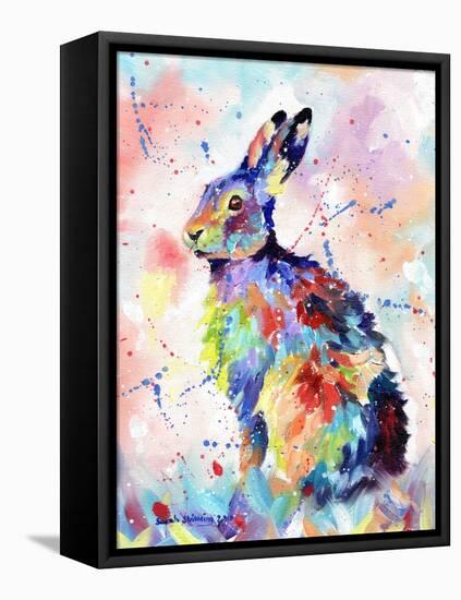 Abstract Hare-Sarah Stribbling-Framed Stretched Canvas