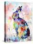 Abstract Hare-Sarah Stribbling-Stretched Canvas