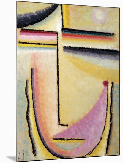 Abstract Head; Abstrakter Kopf, 1928-Alexej Von Jawlensky-Mounted Giclee Print