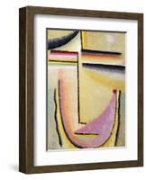 Abstract Head; Abstrakter Kopf, 1928-Alexej Von Jawlensky-Framed Giclee Print